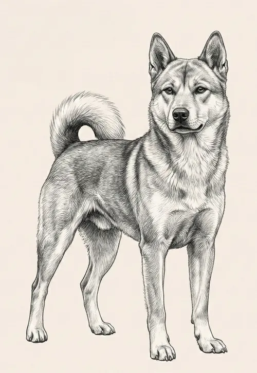 Korea Jindo Dog