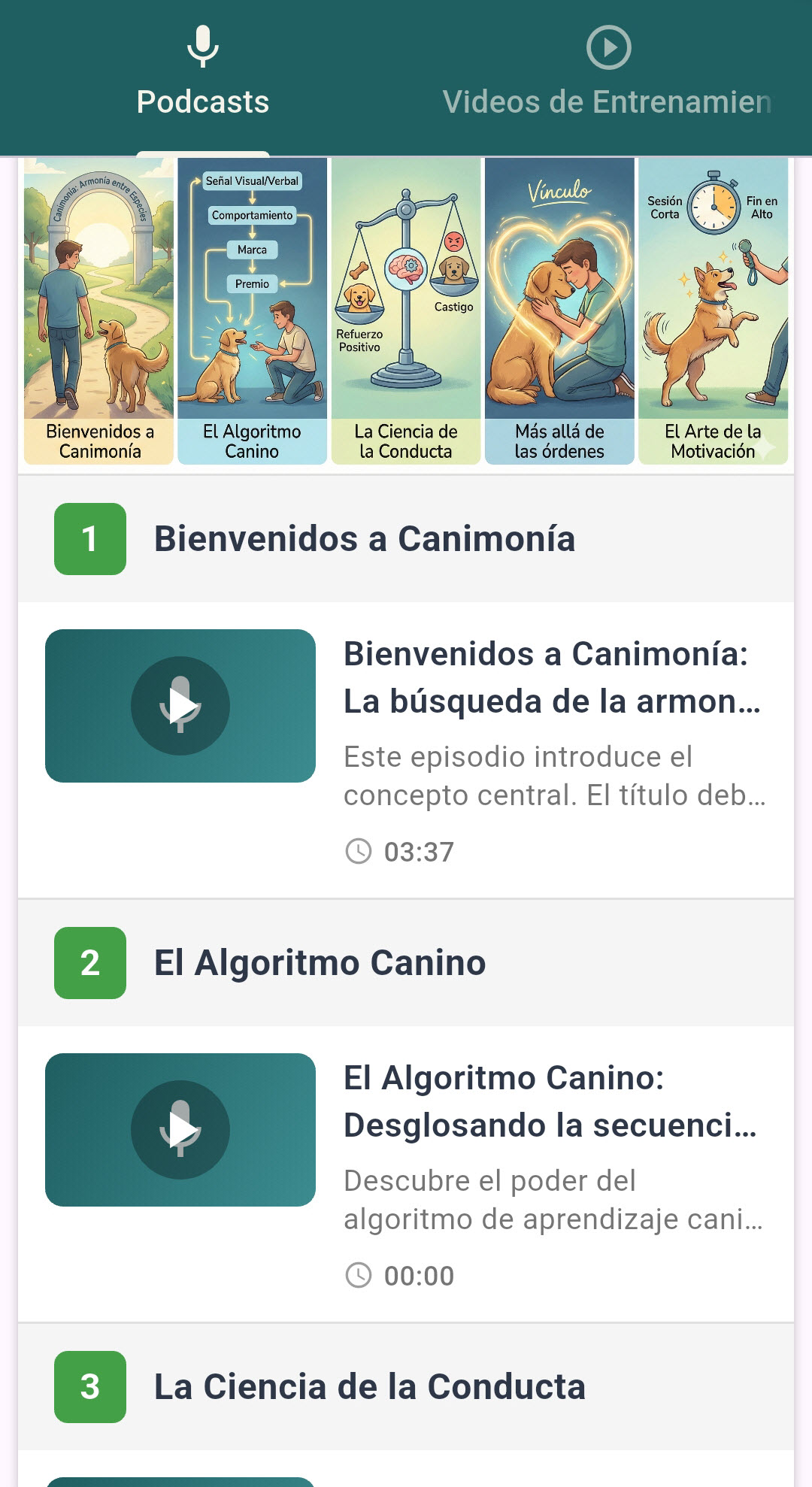 Escuela canina - Podcasts